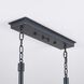 Brasserie 4 Light 42 inch Blackened Zinc and Heritage Bronze Linear Pendant Ceiling Light