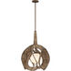 Swaylo 1 Light 20 inch Hammered Ore Pendant Ceiling Light