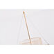 Canada LED 32 inch Gold LED Chandelier Ceiling Light
