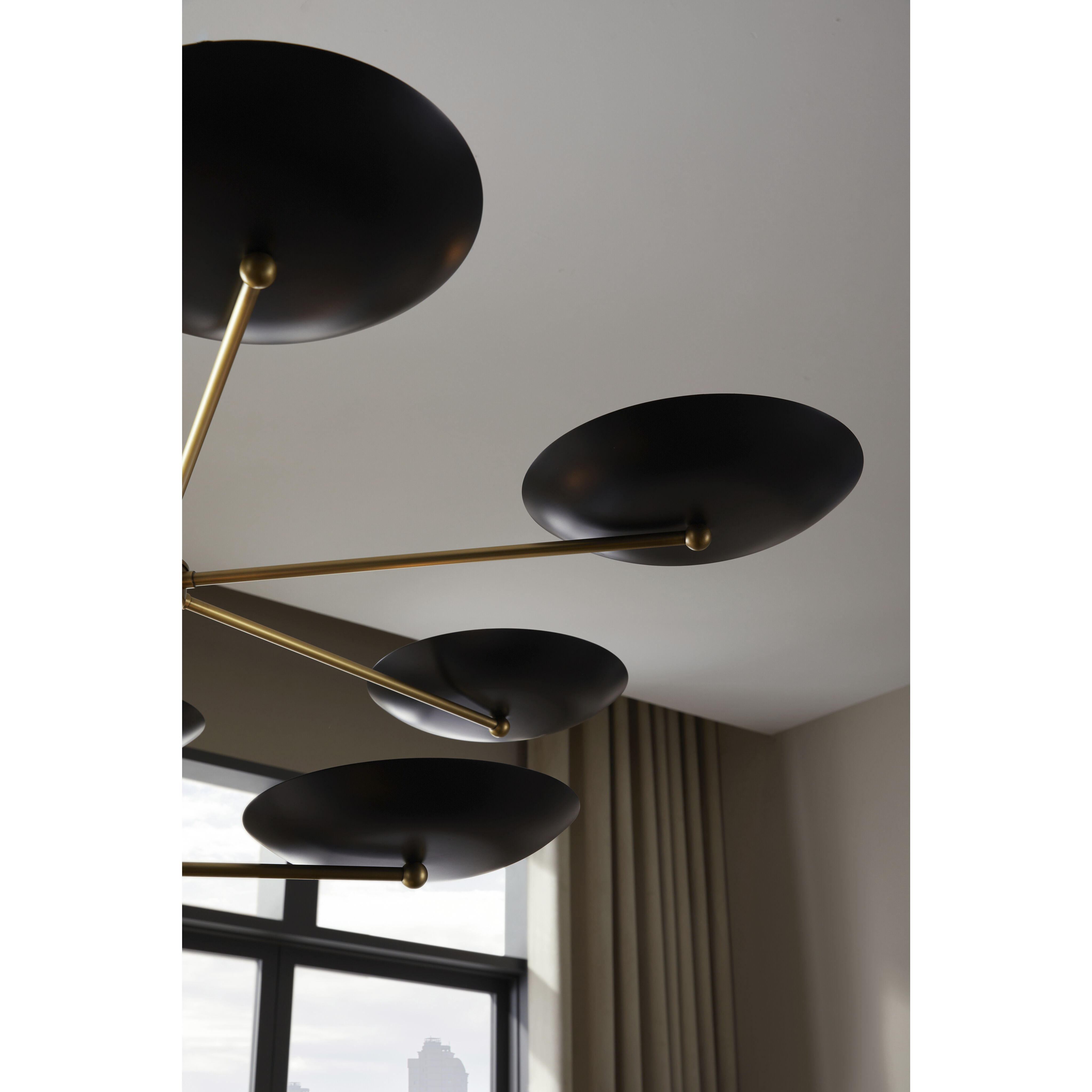 Griffith 9 Light 52 inch Bronze Two Tiered Chandelier Ceiling Light