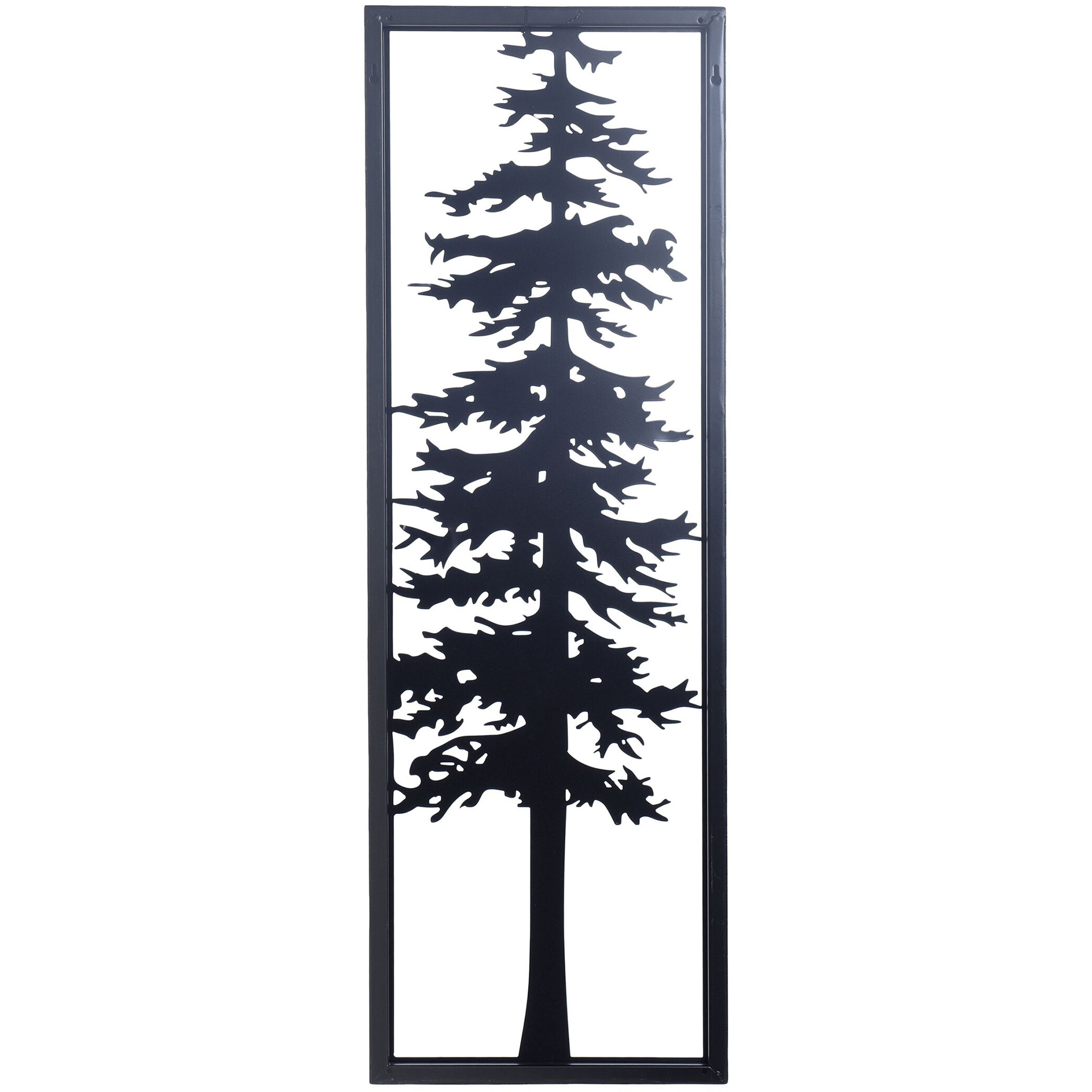 Cypress II Matte Black-Laser Cut Wall Art