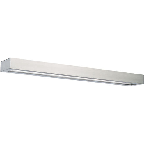 Open Bar LED 27 inch Brushed Nickel Bath Vanity & Wall Light in 3000K, 27in.