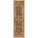 Taj Mahal 162 X 114 inch Black, Burnt Orange, Tan, Wheat, Camel Rug