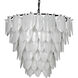 Lotus 8 Light 33 inch Matte Black Chandelier Ceiling Light, Extra Large