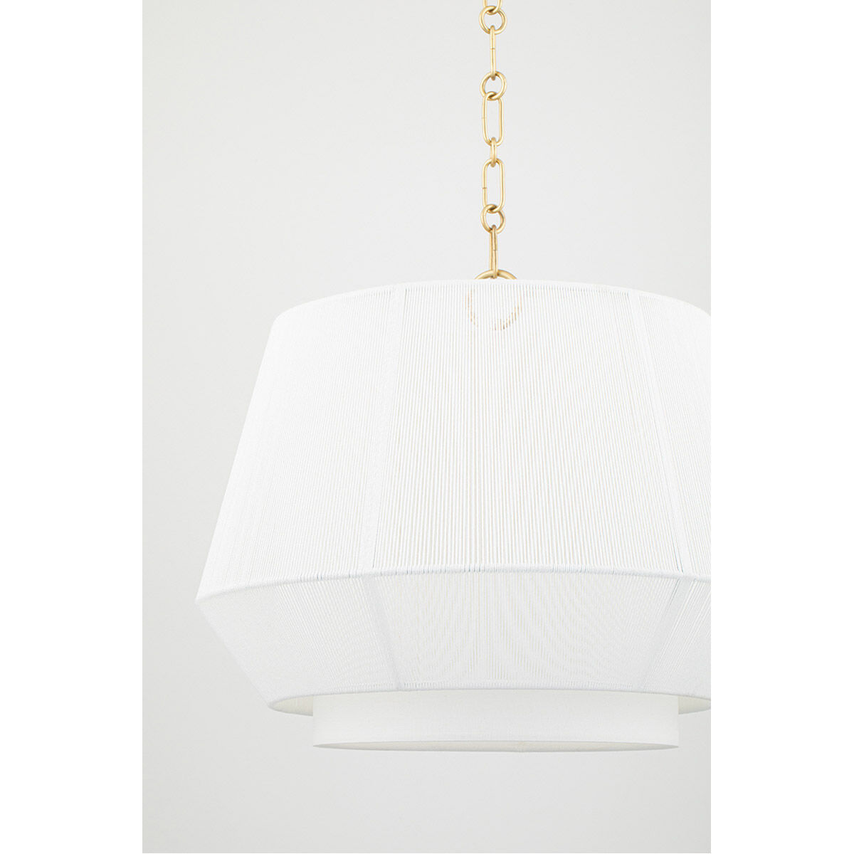 Debi 1 Light 18 inch Aged Brass Pendant Ceiling Light, Cylinder