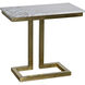 Alonzo 24.5 X 23 inch Antique Brass Side Table