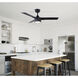 Cale 42 inch Black Ceiling Fan