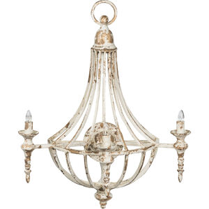 Donalt 26 inch White and Gold Wall Lamp Wall Light