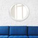 Ellipse 39 X 35 inch Glossy White Wall Mirror