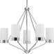 Elevate 5 Light 27 inch Polished Chrome Chandelier Ceiling Light, Design Series