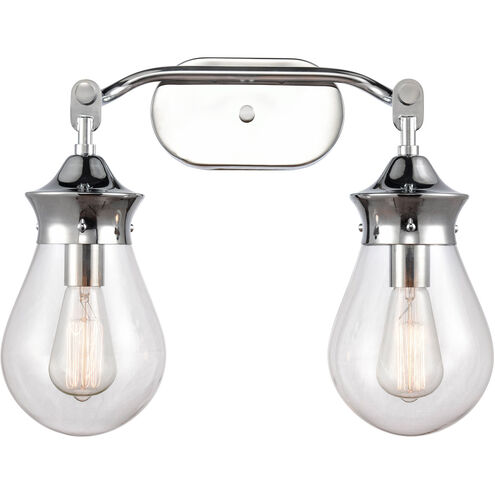Genesis LED 18.25 inch Polished Chrome Bath Vanity Light Wall Light