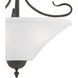 Elipse 3 Light 19 inch Painted Bronze Semi Flush Mount Ceiling Light