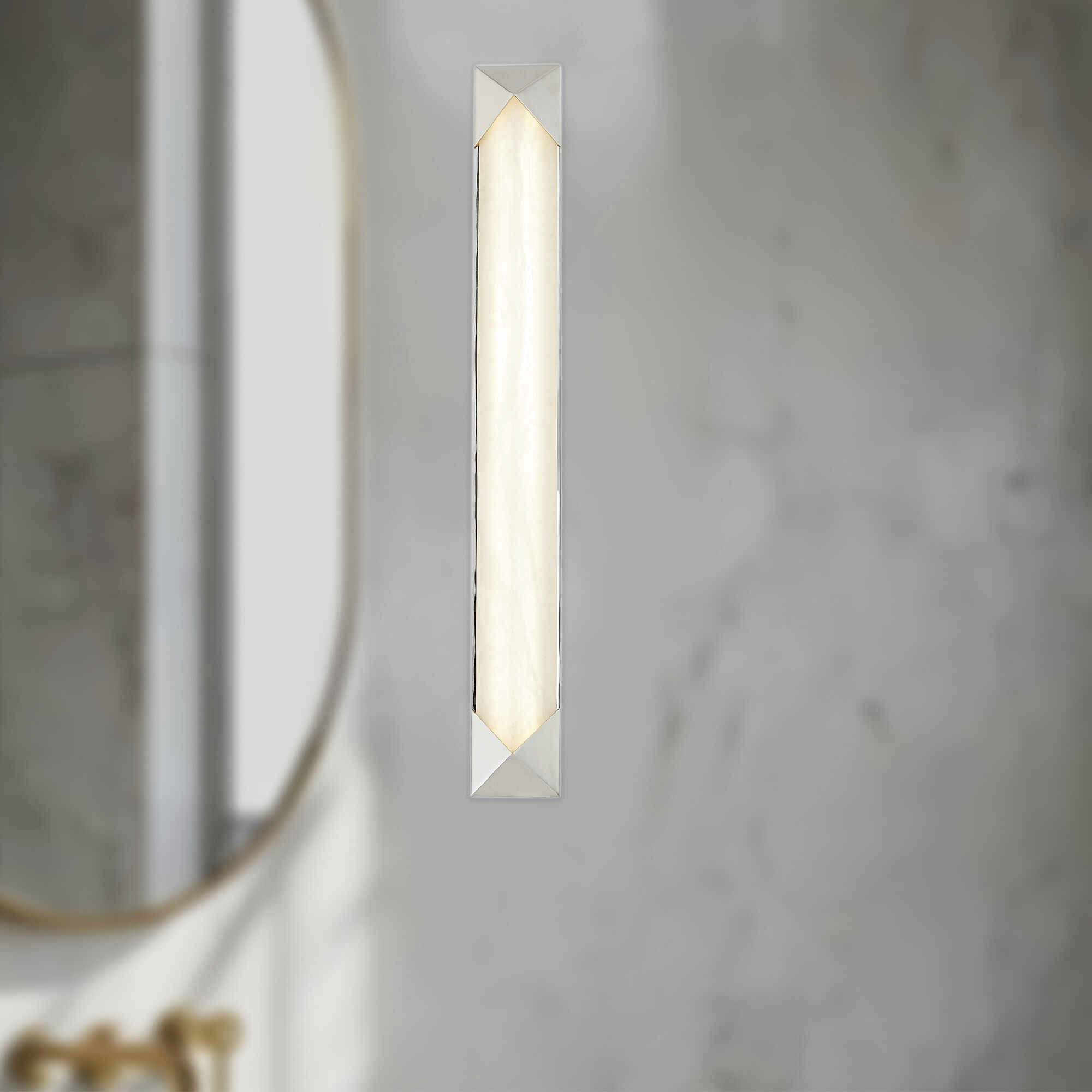 Caesar Wall/Ceiling Light Wall Light in Polished Nickel