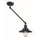Railroad 21 inch 60.00 watt Matte Black Swing Arm Wall Light, Franklin Restoration 