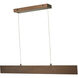 Slim LED 0.6 inch Brushed Bronze Pendant Ceiling Light