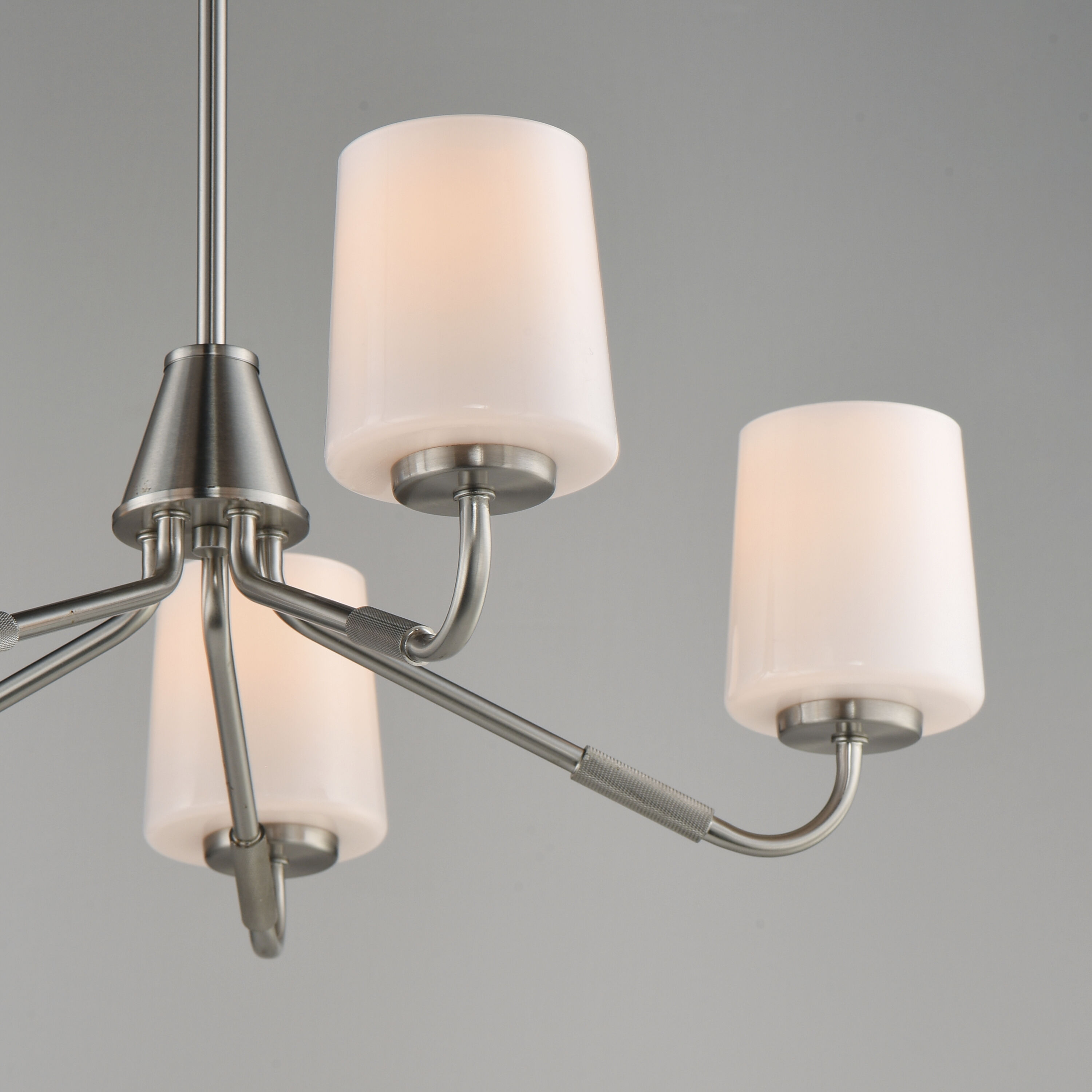 Durham 5 Light 26 inch Satin Nickel Single-Tier Chandelier Ceiling Light