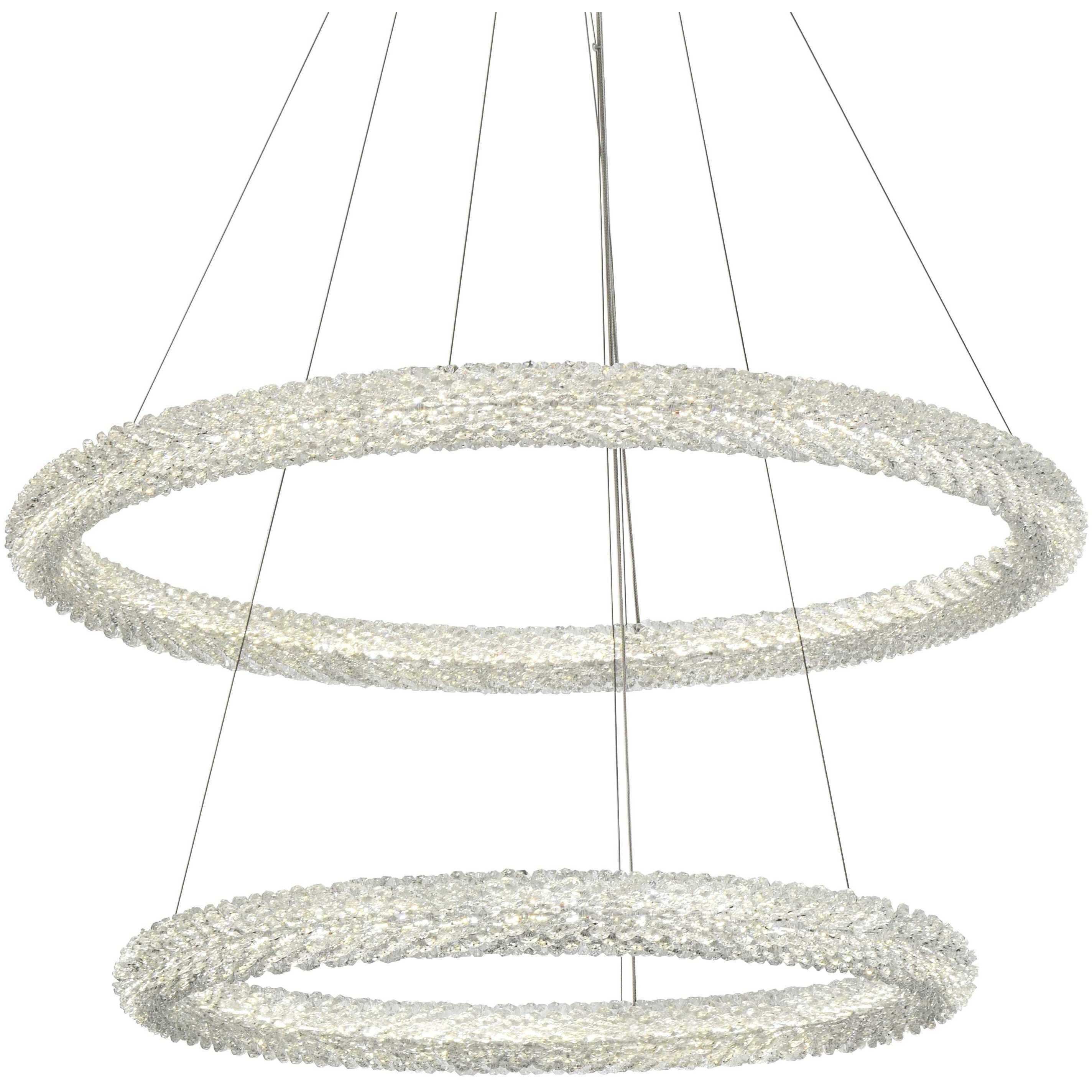 Bowen 2 Light 35.5 inch Satin Gold Chandelier Ceiling Light