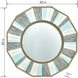 Montauk 33 X 33 inch Gray/Cream/Blue Wood Wall Mirror