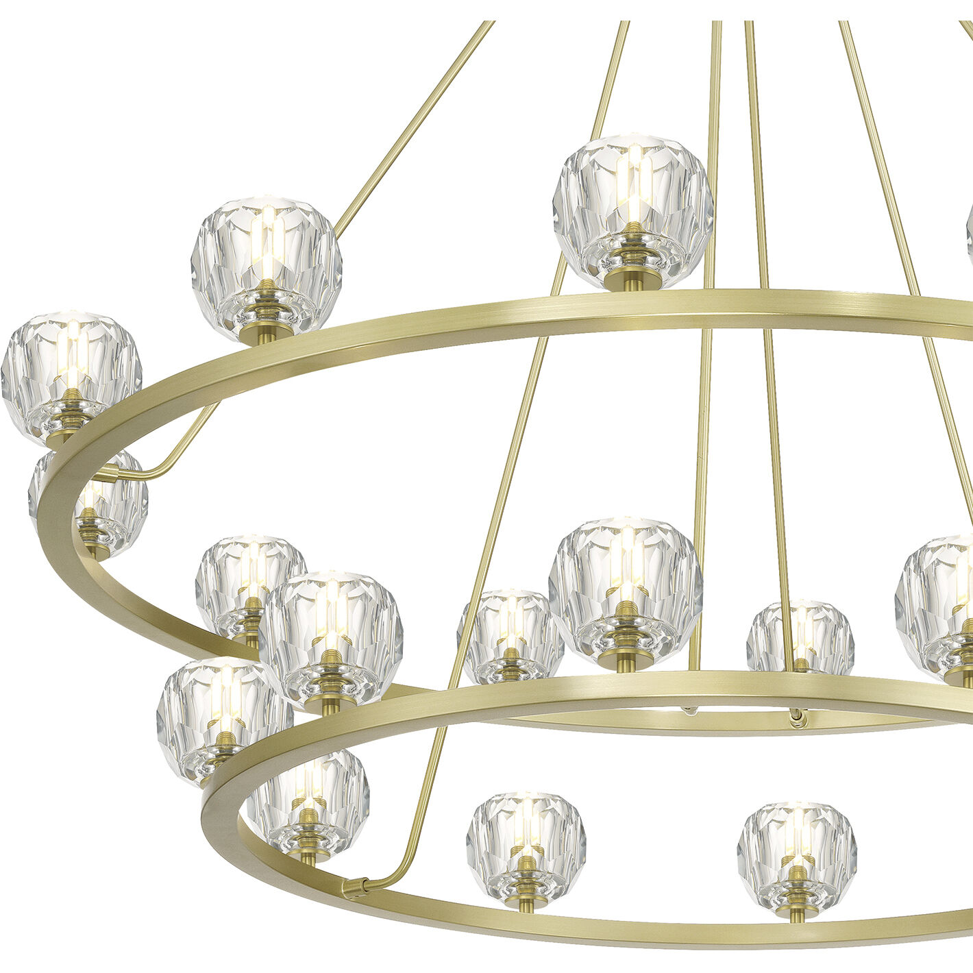 Aragon 22 Light 48 inch Soft Brass Chandelier Ceiling Light