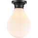 Genesis LED 9.88 inch Matte Black Flush Mount Ceiling Light