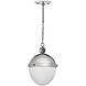 Otis 1 Light 10.25 inch Polished Nickel Pendant Ceiling Light, Medium