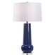 Wildwood 30 inch 100.00 watt Blue Glaze/Clear Table Lamp Portable Light