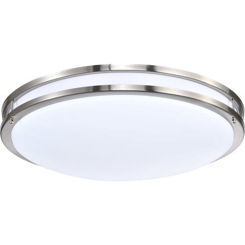 Glamour LED 24 inch Brushed Nickel Flush Mount Ceiling Light