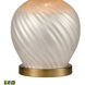 Koray 21 inch 60.00 watt Pearl with Gold Table Lamp Portable Light