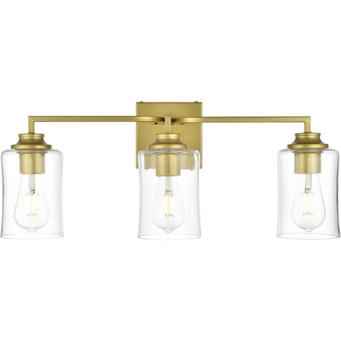 Ronnie 3 Light 23 inch Brass Bath Sconce Wall Light