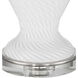 Zeta 30.75 inch 150.00 watt White/Clear Table Lamp Portable Light