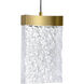 Lava LED 6 inch Brass Mini Pendant Ceiling Light