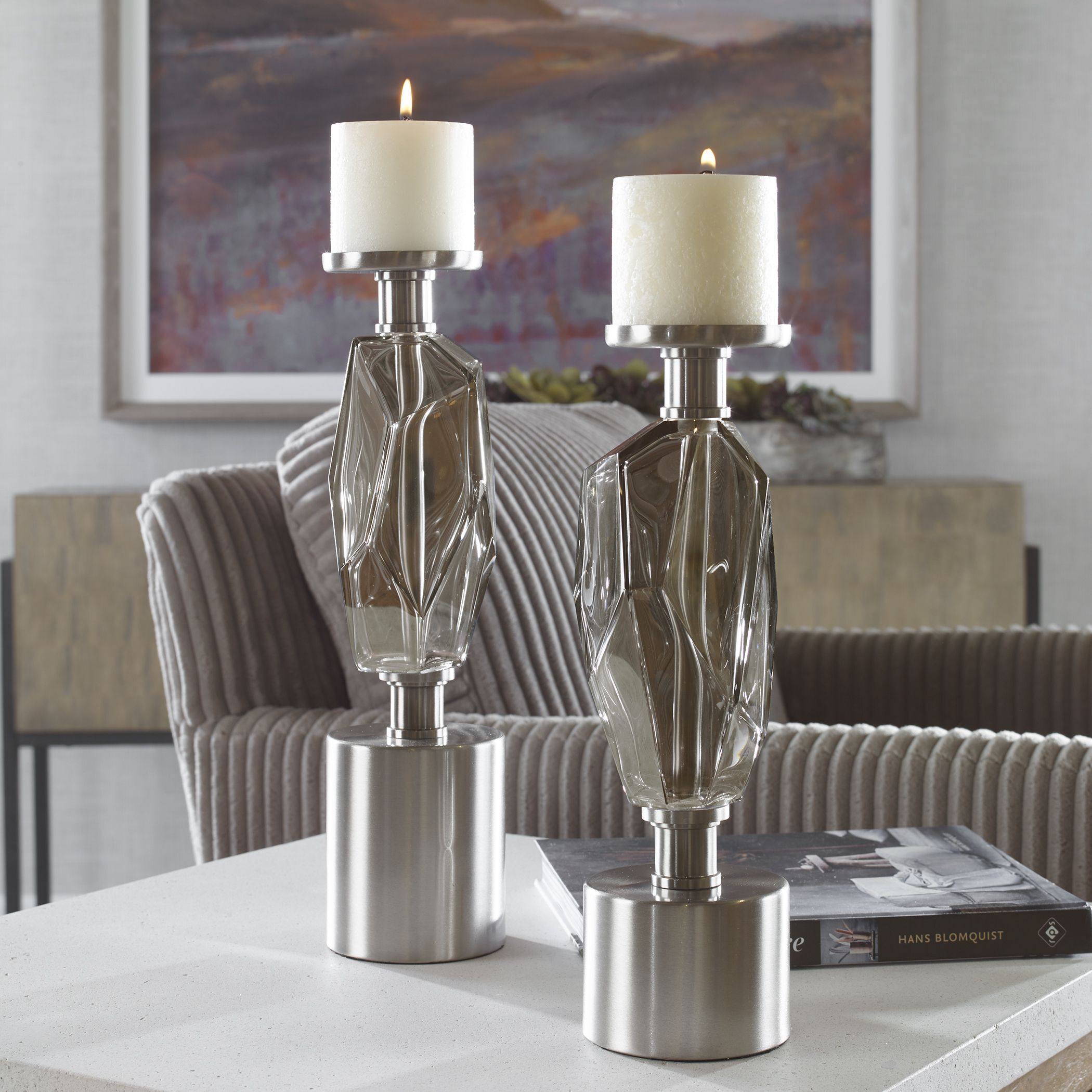 Ore 17 X 5 inch Candleholders