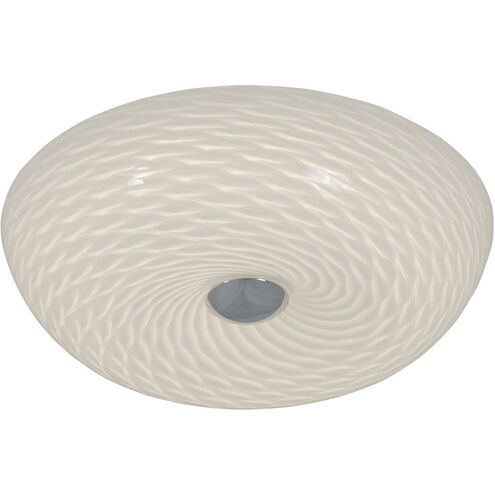 Swirled 2 Light 12 inch Chrome Flush Mount Ceiling Light