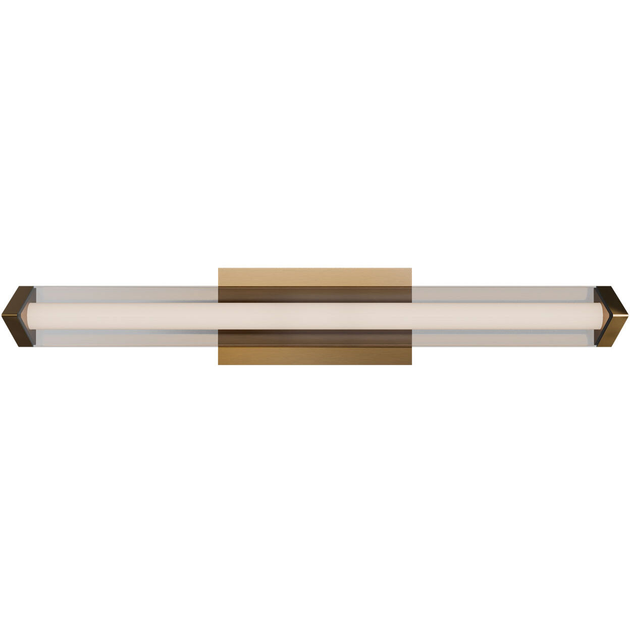 Boulevard LED 24 inch Aged Brass Bath Vanity & Wall Light in 2700K, dweLED