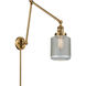 Stanton 30 inch 3.50 watt Brushed Brass Swing Arm Wall Light, Franklin Restoration