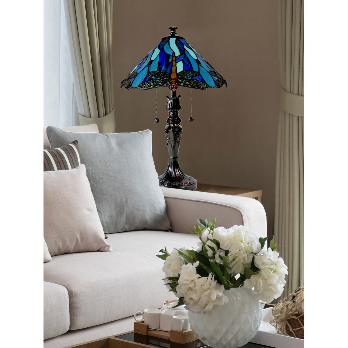 Evelyn 22 inch 75.00 watt Antique Bronze Table Lamp Portable Light