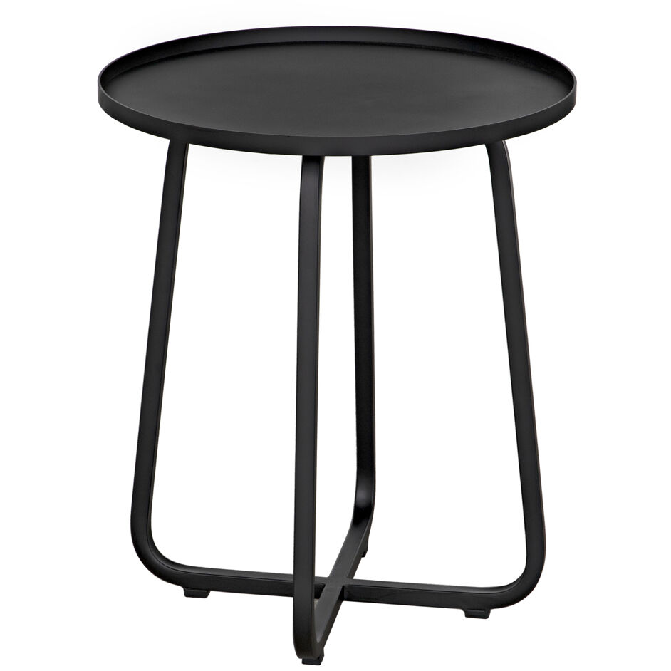 Kimana 24 X 20.5 inch Matte Black Side Table