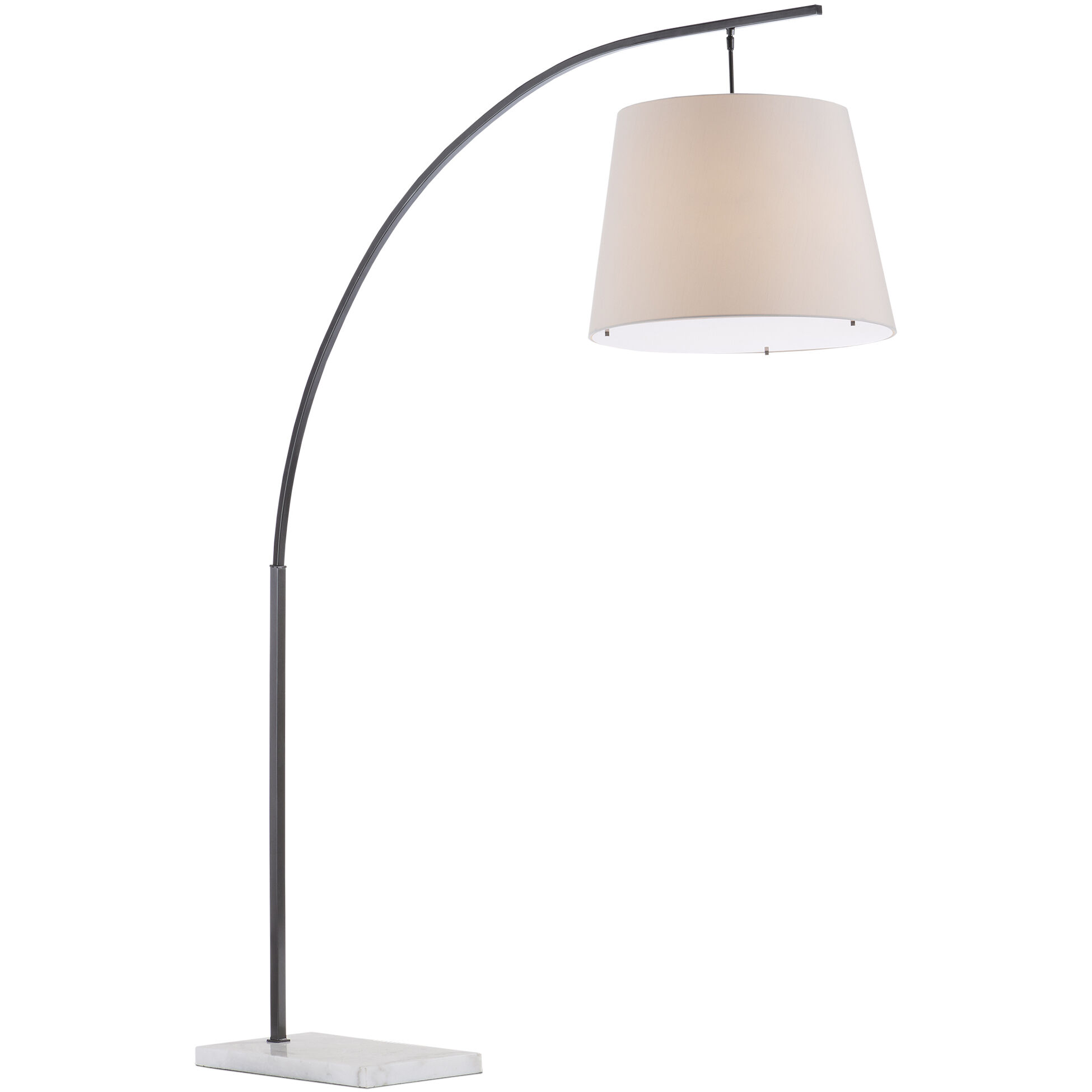 Cloister 87 inch 75 watt Oil Rubbed Bronze and White Floor Lamp Portable Light, Large