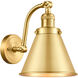 Franklin Restoration Appalachian LED 8 inch Satin Gold Sconce Wall Light, Franklin Restoration