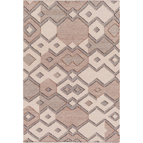 Cameroon 36 X 24 inch Neutral and Neutral Area Rug, Wool and Cotton