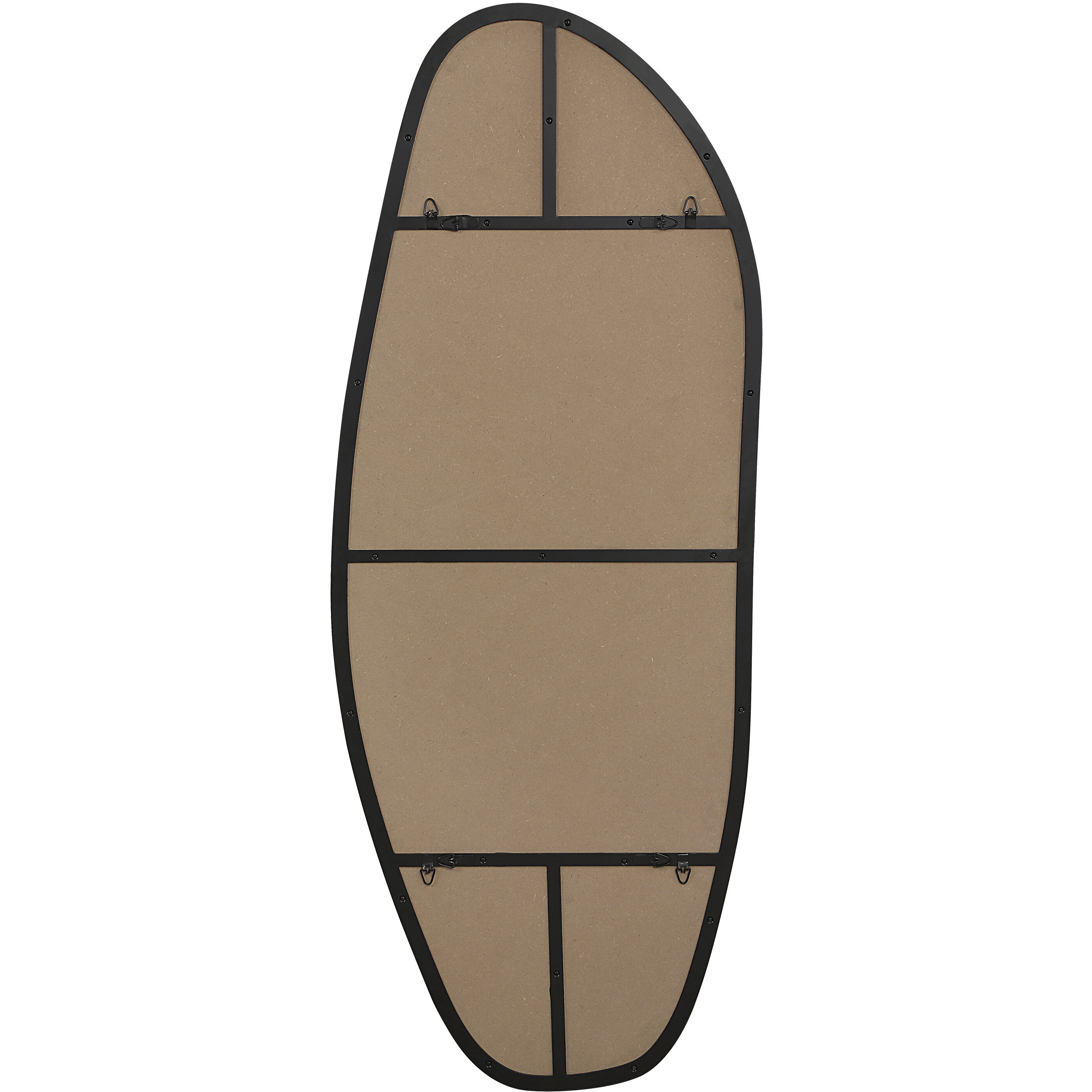 Enina 65 X 25.5 inch Matte Black Wall Mirror