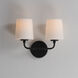 Bristol 2 Light 13.25 inch Black Wall Sconce Wall Light