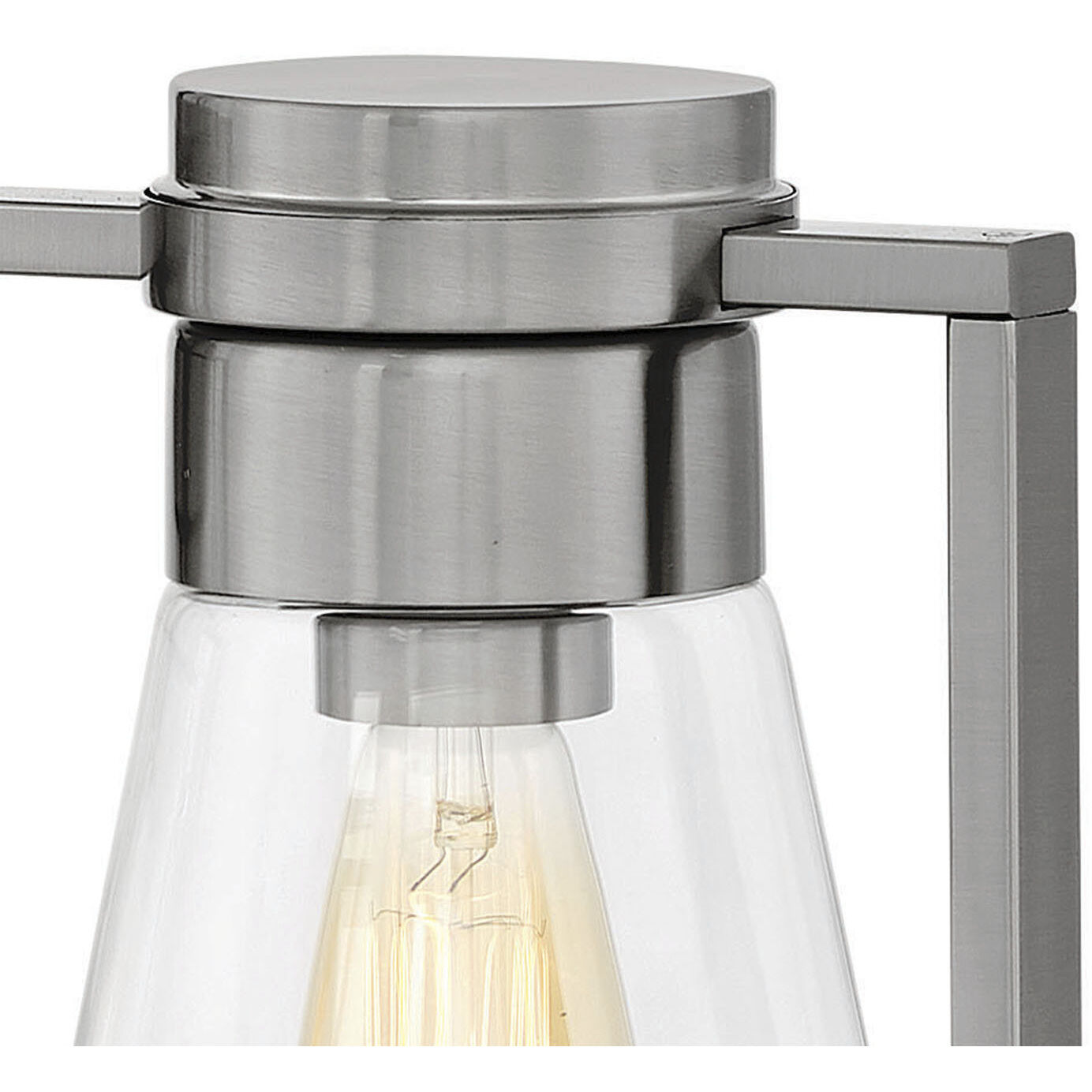 Refinery 6 Light 43.75 inch Brushed Nickel Indoor Linear Chandelier Ceiling Light in Clear