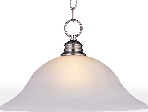 Essentials - 9106x 1 Light 16 inch Satin Nickel Single Pendant Ceiling Light in Frosted