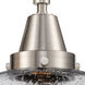 Caden 2 Light 17 inch Satin Nickel Bath Vanity Light Wall Light in Seedy Glass