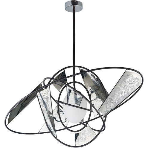 Astro LED LED 18 inch Black/Stainless Steel Single Pendant Ceiling Light