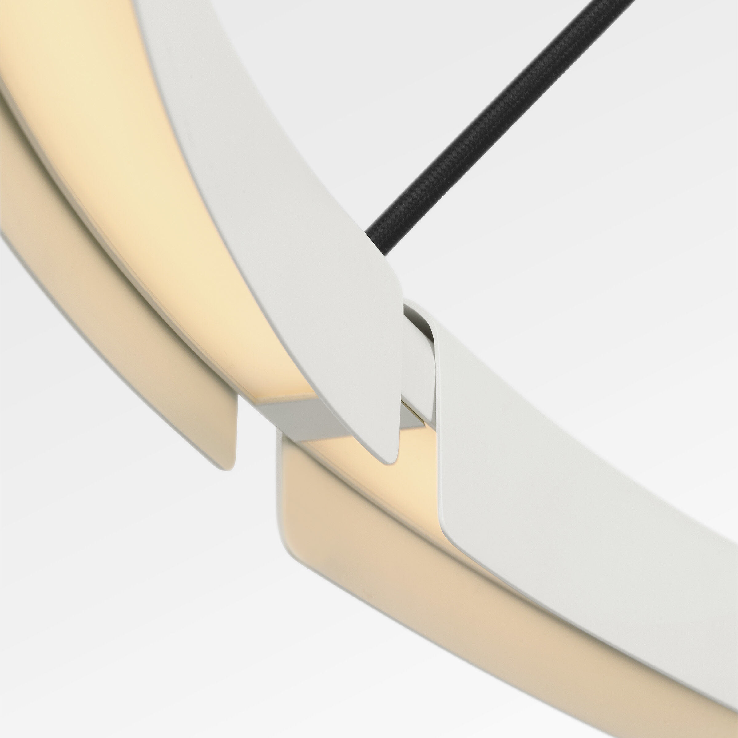 Peter Bristol Cloak LED 48.6 inch Matte White Chandelier Ceiling Light