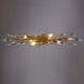 Crystal Fusion 6 Light 35 inch Peruvian Gold Bath Vanity Wall Light