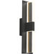 Sean Lavin Lyft LED 18.5 inch Black Outdoor Wall Light in No Options, Clear Glass, LED 80 CRI 2700K, Integrated LED