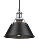 Yep Orwell Pendant Ceiling Light in Pewter, Matte Black, Small